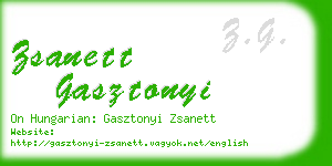 zsanett gasztonyi business card